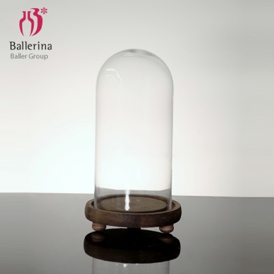 BALLERINA brand glass domes with wooden base