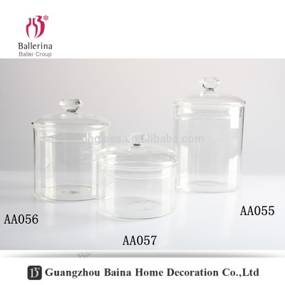 Handmade High-Clear Glass Candle Jars