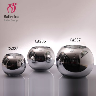 BALLERINA Modern Glass Art Decorative Silver Flower Glass Vases For Home decoration