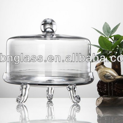 clear dome antique glass cake plates