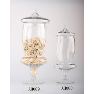 China factory Clear Glass Apothecary Food Jars