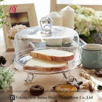 Glass Cake Stand with Dome for wedding party