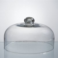 clear glass cake stand dome