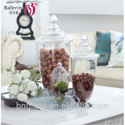 Handmade Clear Wedding Apothocary Glass Jar Candy Buffet