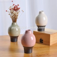 2016 New fashionable modern ceramic decorative small flower vases for centerpieces