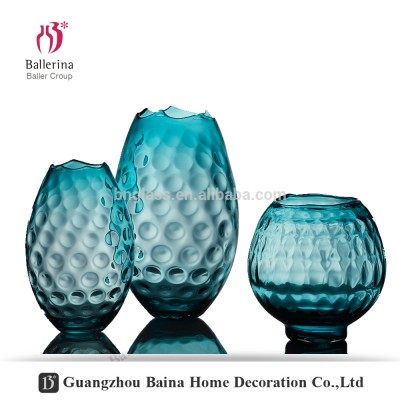 BALLERINA home decoration accessories eco-friendly different shapes glass flower vase colored glass vase