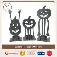 Wholesale Handmade Metal Halloween Decoration Pumpkin Candle Holder