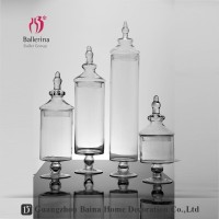 BALLERINA Brand Glass Craft Wholesale Clear Handmade Glass Apothecary Jars