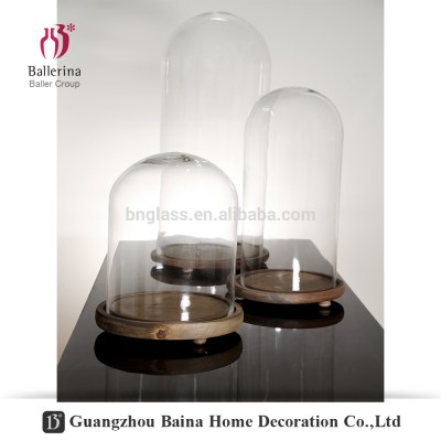 Home Decor decorative wedding vase round wholesale clear glass bell jar for florist