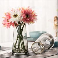 Modern Custom Wedding Centerpiece Colored Vase Crystal Glass,Nordic Hydroponic Clear Flower Glass Vase