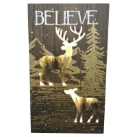 Wholesale Indoor 3d Wooden decoration Forest Ornament